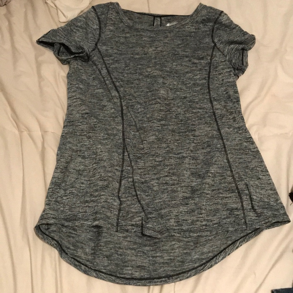 Grey Dry-fit Workout Shirt